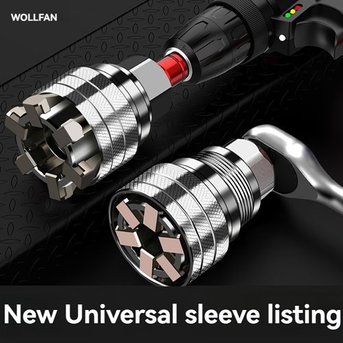 Multi functional universal socket tool, Adjustable sleeve, multifunctional hexagonal screw nut