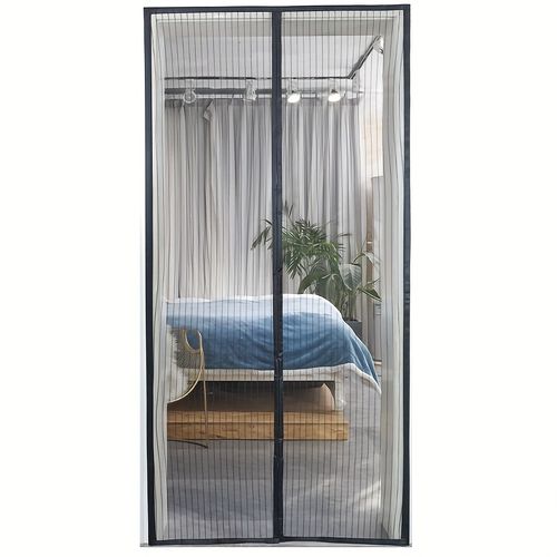 Heavy-Duty Magnetic Screen Door - Self-Sealing, Hands-Free Mesh for Insect Protection, Pet & Youngsters Friendly, Easy Installation with Magnetic Strips, Durable Nylon Material, Bohemian Style, Hand Wash Only, Insect Barrier Door | Mesh Partition Door | Durable Nylon Mesh