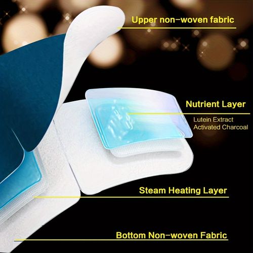 Lutein Steam Eye Mask, Hot Compress Eye Patch, Self Heating Eye Mask For Sleeping, Travel Essentials, Disposable Eye Mask