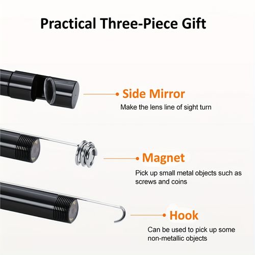 Endoscope Camera Endoscope Borescope Android Type-C USB Inspection Camea for Car(640*480P resolution)