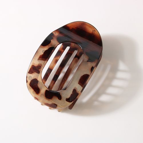 Flat Oval Accesorios Para El Cabello Acetate Hollow Strong Duckbill Clamps Clips Simple Temperament Hair Clips Hair Accessory