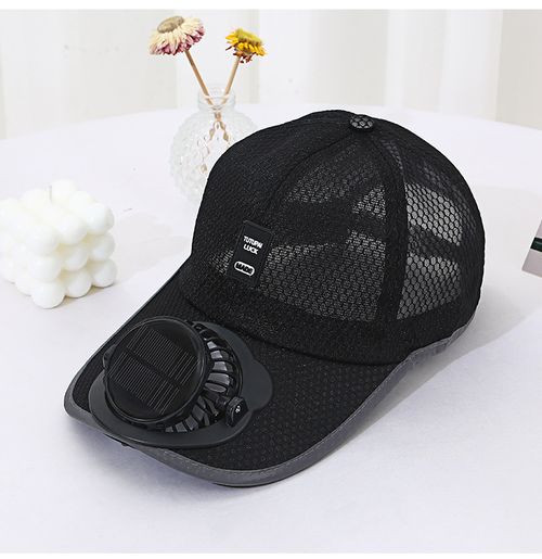 Solar Rechargeable Fan Hat for Outdoor Sports (UPF50+ Sun Protection & Mesh Ventilation)