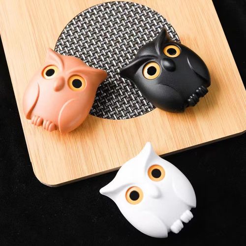 Creative Owl Night Wall Magnetic Key Holder Magnets Hold Keychain Key Hanger Hook Hanging Key Will Open Eyes Home Decoration