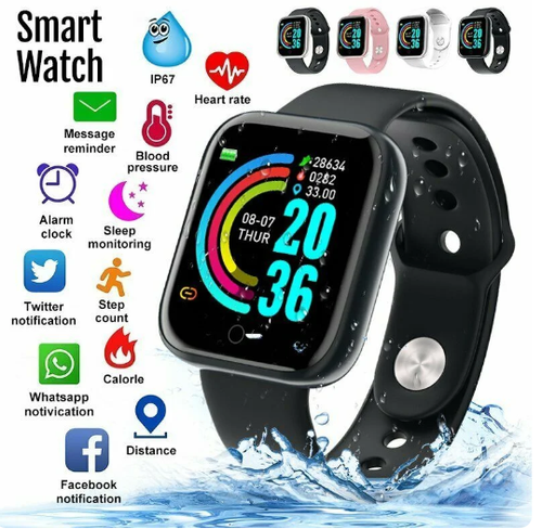 New smart bracelet multi-function sports watch pedometer imitation water Bluetooth bracelet