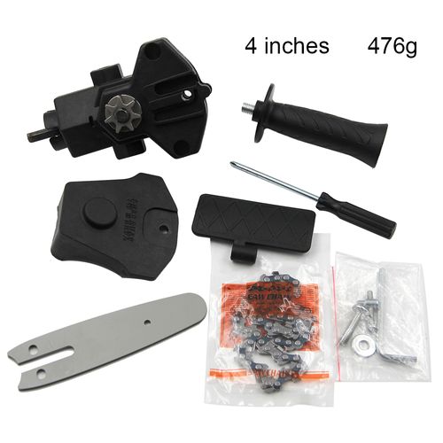 4-inch hand drill to chainsaw converter household handheld mini electric chain saw conversion head logging saw garden saw