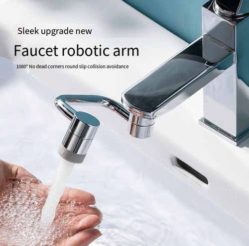 Mechanical Arm Universal Faucet Can Be Rotated Bubbling Nozzle Extension Tool Universal Anti-splash Head 1080 Degrees