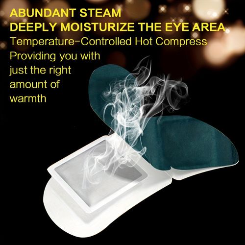 Lutein Steam Eye Mask, Hot Compress Eye Patch, Self Heating Eye Mask For Sleeping, Travel Essentials, Disposable Eye Mask