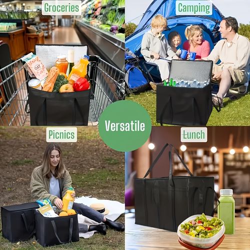 Insulated BagsBags Keep food hot and cold for hours - grocery bags, soft cooler bags for cateringdoormen, pizza warmers, lightweight and sturdy zippers, outdoor, camping