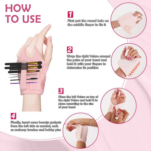 Best Selling Product  Makeup Assist Wrist Strap Silicone Makeup Brush Cleaning Pad Portable Palette