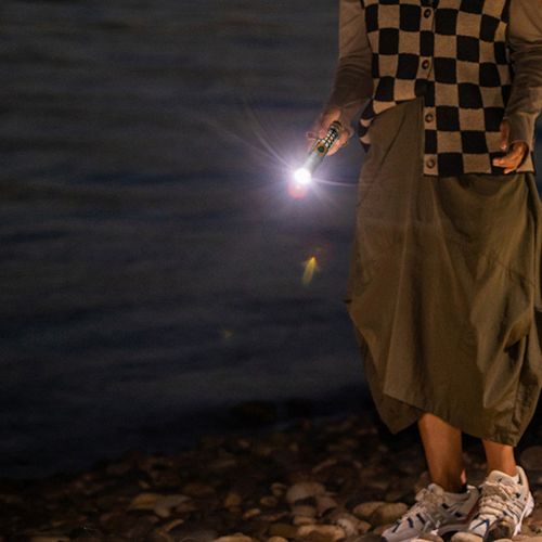 Portable Rechargeable LED Flashlight Multifunctional Outdoor Camping Lighting USB Rechargeable