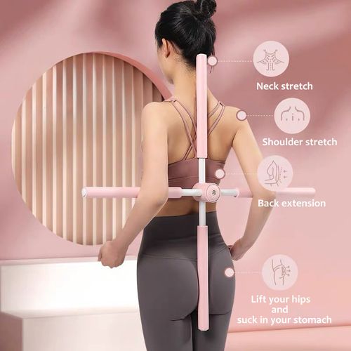 Cross Corrector Hunchback Corrector Yoga Hunchback Posture Corrector Adjustable Yoga Sticks Stretching Tool Gymnastics Body Shaping Equipment