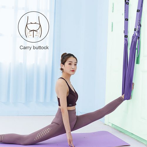 Versatile Aerial Yoga Hammock with Resistance Bands - Ideal for Ballet, Gymnastics & Pilates Enthusiasts - Stretch & Invert Fitness Gear, Medium Tension