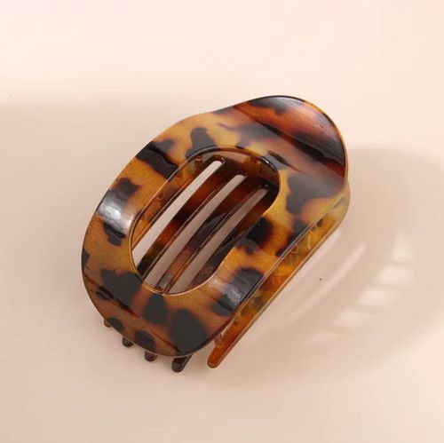 Flat Oval Accesorios Para El Cabello Acetate Hollow Strong Duckbill Clamps Clips Simple Temperament Hair Clips Hair Accessory