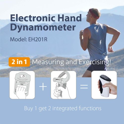 Hand Exercising Fitness Device Rechargeable Electronic Hand Dynamometer Digital Hand Power Tester Trainer Grip Strengthener