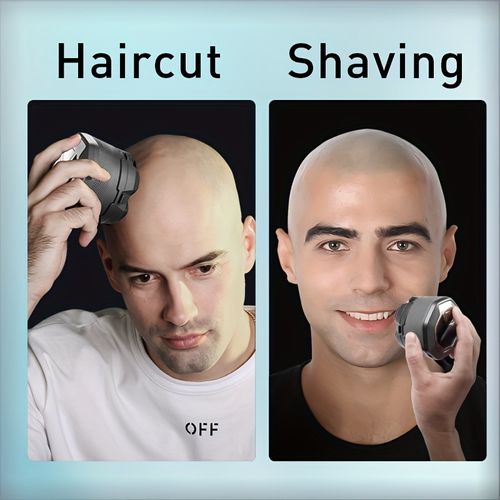 6D Bald Shaver, Men's Anti Pinch Electric Shaver, Men's Beard Trimmer, Men's Rechargeable Electric Shaver, Dry And Wet Dual Shaving, Magnetic Suction Blade
