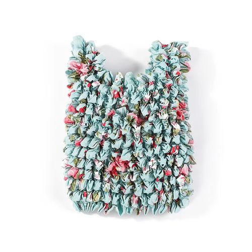 2025 trend new magic elastic bag, Korean and Japanese style wrinkled bubble bag, large capacity elastic eco-friendly shopping bag, random color