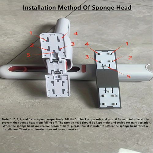 Versatile Mini Mop for Home Cleaning - Extendable, Wet & Dry Use, Rotatable Head for Kitchen, Living Room, Bathroom, Car Glass