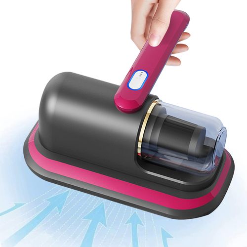 Rechargeable handheld bed vacuum cleaner, super suction and low noise, washable filter for deep cleaning, effectively cleans beds, sofas, pet hair and carpets