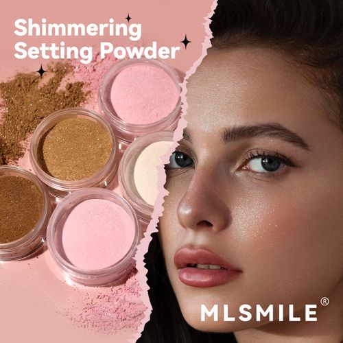 Three-in-one: setting, contouring, and highlighting | Ultra-fine pearlescent powder for lightweight, oil-control without drying out