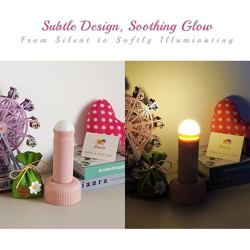 LED Night Light Column Shape Hand Pull Switch Atmosphere Table Lamp Eye Protection Rechargeable Sleep Night Lamp