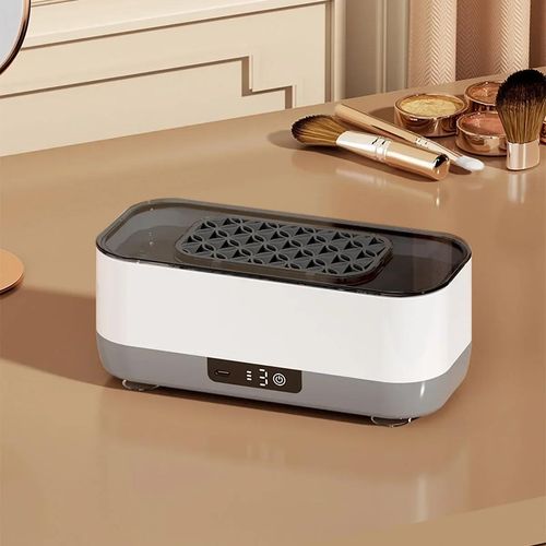 portable glasses, braces,dentures, jewelry cleaner - USB rechargeable, high-frequency vibration 360 ° deep cleaning, easy to use at home for watches, makeup brushes, etc., Household appliances and personal care products