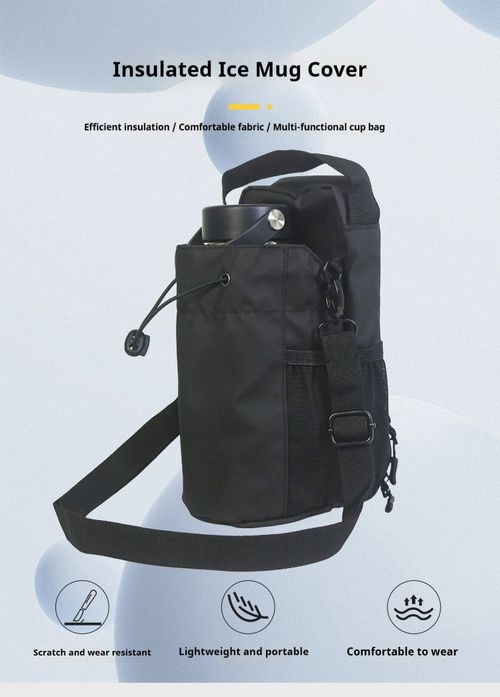 Magnetic Water Bottle Holder Gym Water Bottle Tote Bag Set With Mobile Phone Bag