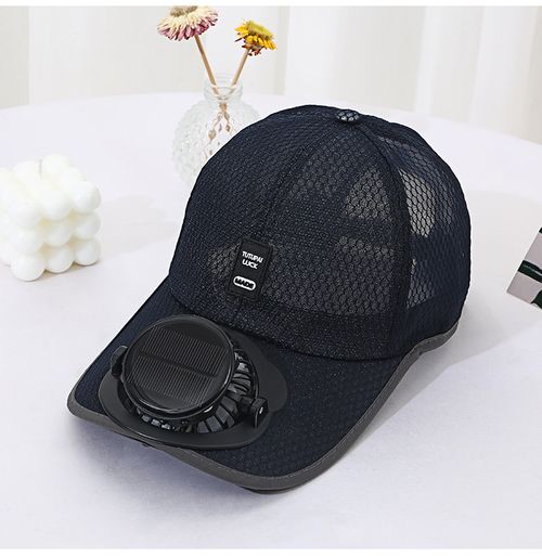 Solar Rechargeable Fan Hat for Outdoor Sports (UPF50+ Sun Protection & Mesh Ventilation)