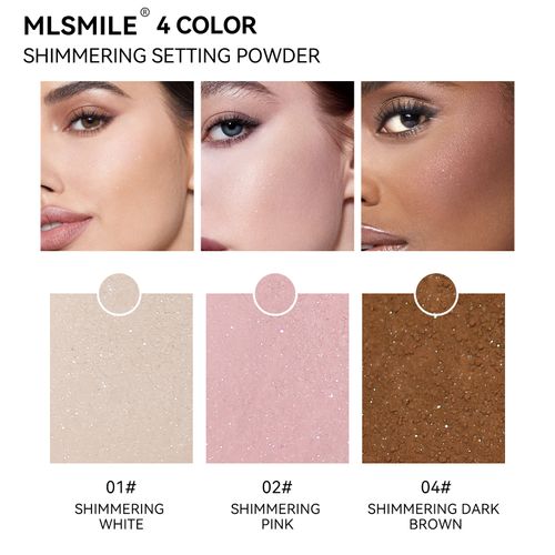 Three-in-one: setting, contouring, and highlighting | Ultra-fine pearlescent powder for lightweight, oil-control without drying out