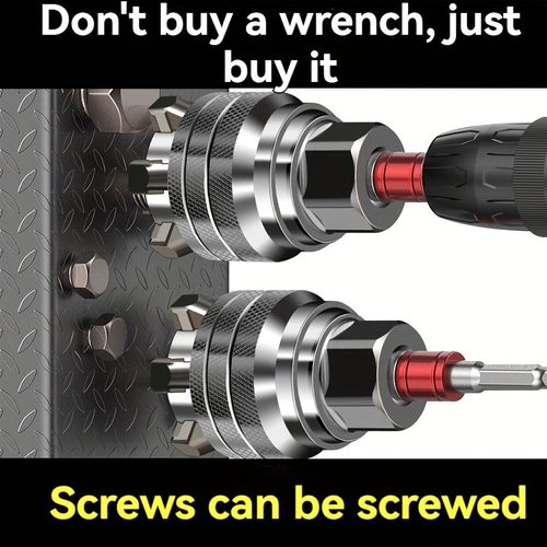 Multi functional universal socket tool, Adjustable sleeve, multifunctional hexagonal screw nut