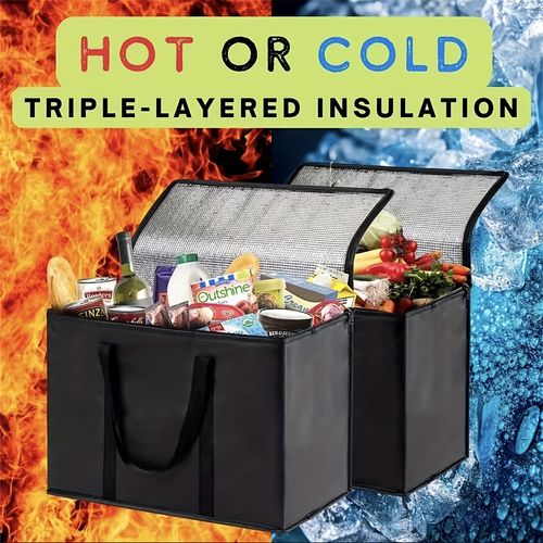 Insulated BagsBags Keep food hot and cold for hours - grocery bags, soft cooler bags for cateringdoormen, pizza warmers, lightweight and sturdy zippers, outdoor, camping