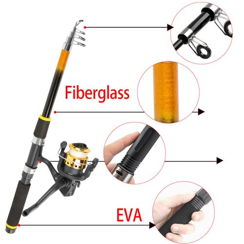 Sea rod lure rod full combination hard bait soft bait fishing reel retractable fishing rod novice beginner set full