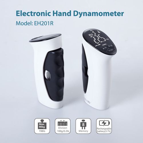 Hand Exercising Fitness Device Rechargeable Electronic Hand Dynamometer Digital Hand Power Tester Trainer Grip Strengthener