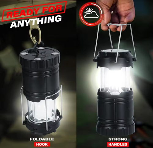 Super Bright LED Solar Horse Lantern - Outdoor Camping Light, Multi-functional Portable Lighting for Fishing, Hiking, Climbing & Emergency