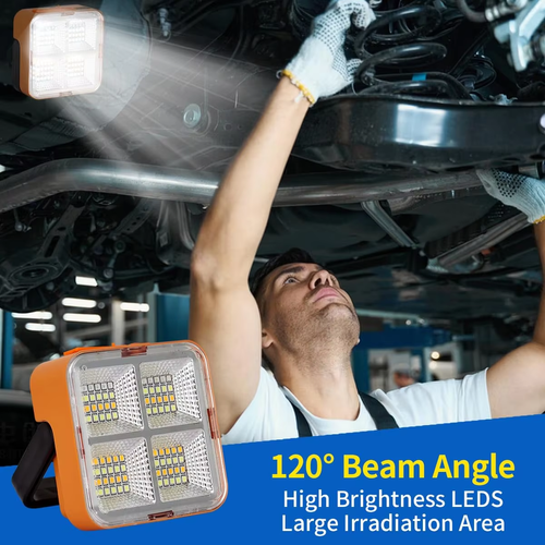 1.Multi-functional Solar Flood Light, Mobile Rechargeable LED Lamp for Outdoor Activities & Home Emergency