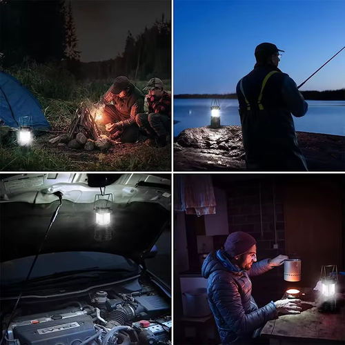 Super Bright LED Solar Horse Lantern - Outdoor Camping Light, Multi-functional Portable Lighting for Fishing, Hiking, Climbing & Emergency