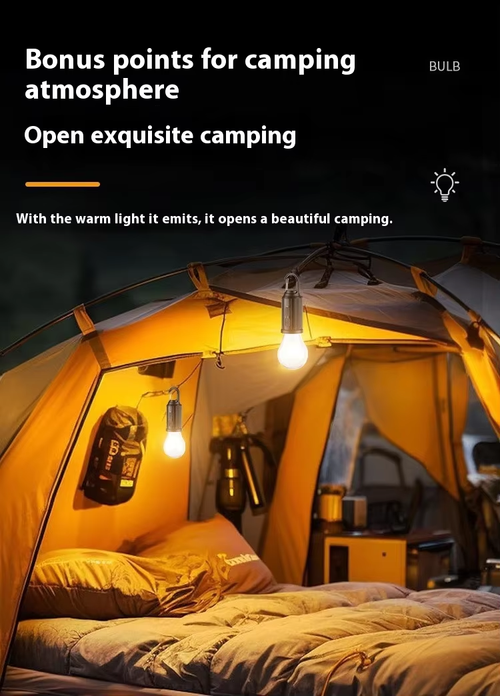 New Arrival Portable Solar Camping Lantern | Retro LED Filament Tent Light | Solar-Rechargeable Emergency Bulb