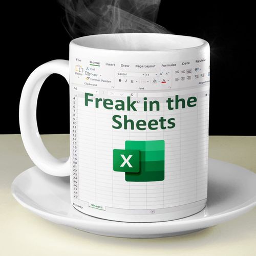 Excel lovers' exclusive coffee mug, making work stamina more exciting