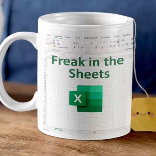 Excel lovers' exclusive coffee mug, making work stamina more exciting