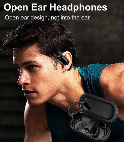 AI Smart Translation Hi-Fi Stereo Soun Open-Ear Bluetooth Headohones