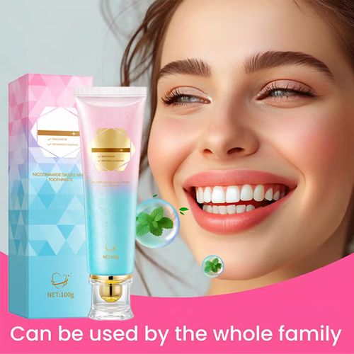 ✨ 🦷 معجون أسنان مبيض بالنياسيناميد - لأسنان أكثر صحة وبياضًا!