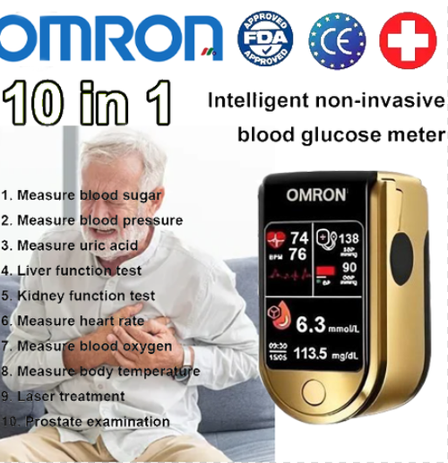 جهاز قياس نسبة السكر في الدم OMRON™ Black Gold Advanced