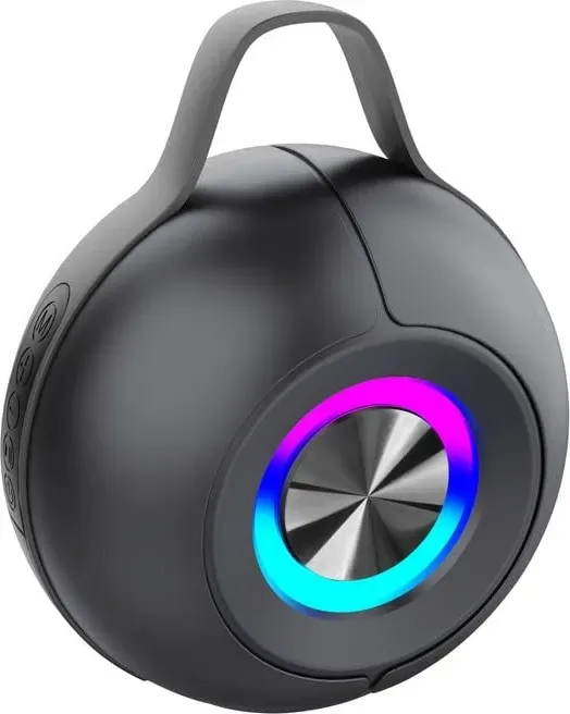 Caixa de Som Bluetooth Portátil com LED RGB.