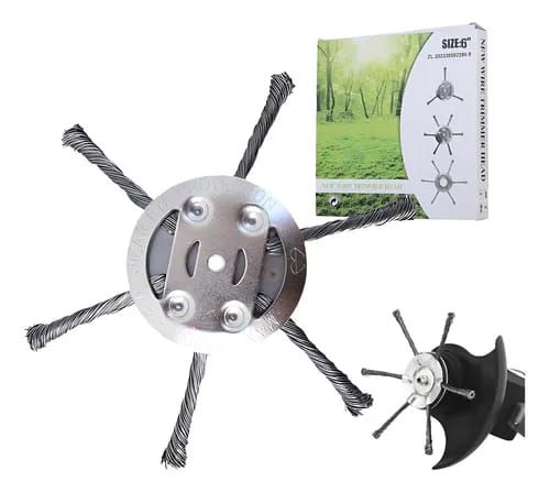 Disco de Escova de Aço Trançado para Roçadeira