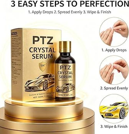 PTZ Crystal Serum - Vitrificador Cerâmico Automotivo Premium (9H+)