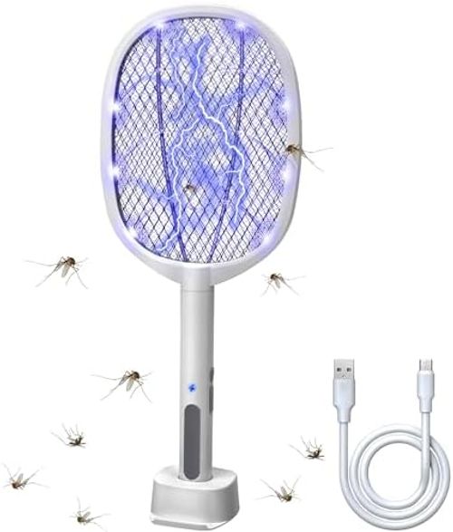 ⚡ Raquete Elétrica Inteligente FHL – Diga Adeus aos Insetos e Durma em Paz