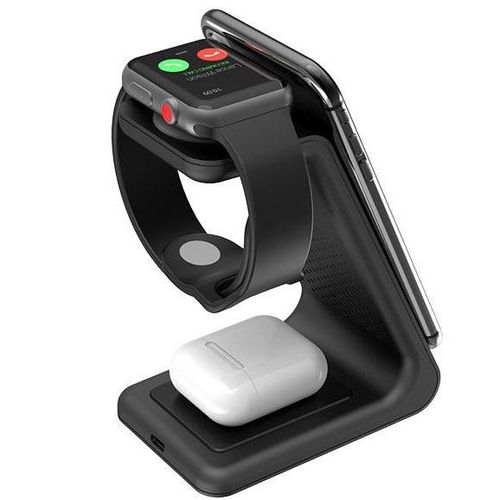 carregador sem fio magnético 3-em-1 dobrável