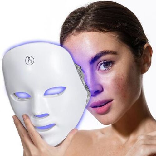 Máscara de Fototerapia LED 7 em 1 – Tratamento Facial Profissional