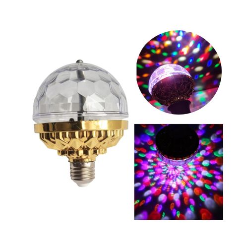 Lâmpada Globo de Luz LED RGB Giratória