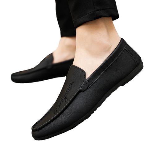 Mocassim Drive Marquis & Co. | Edição Premium Camurça Negra