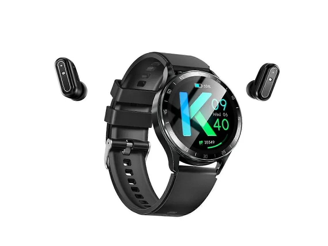 Smartwatch Elite 2 em 1: Relógio Inteligente + Fones Bluetooth Integrados